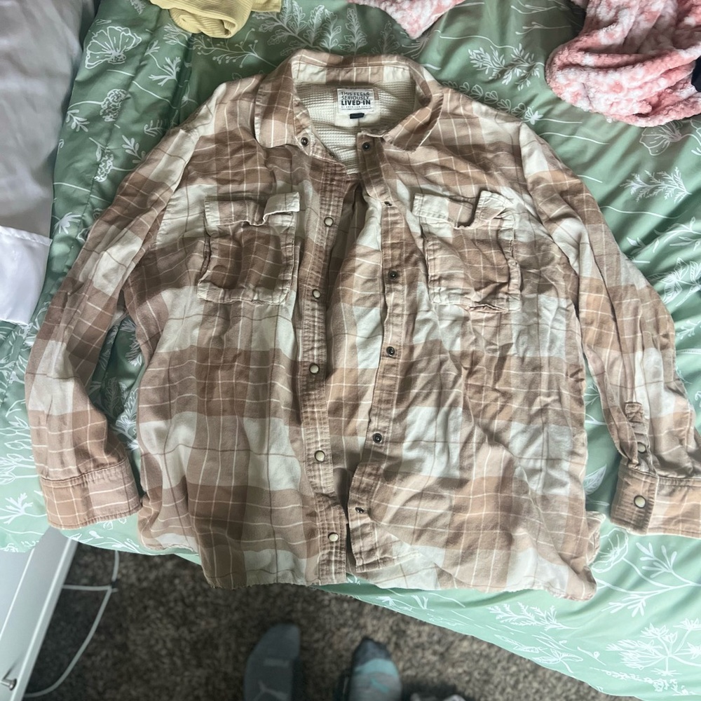 Hardly Worn American Eagle Button Up Flannel